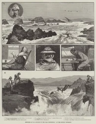 Bocetos de un Oficial de la Expedición del Nilo, en la Segunda Catarata